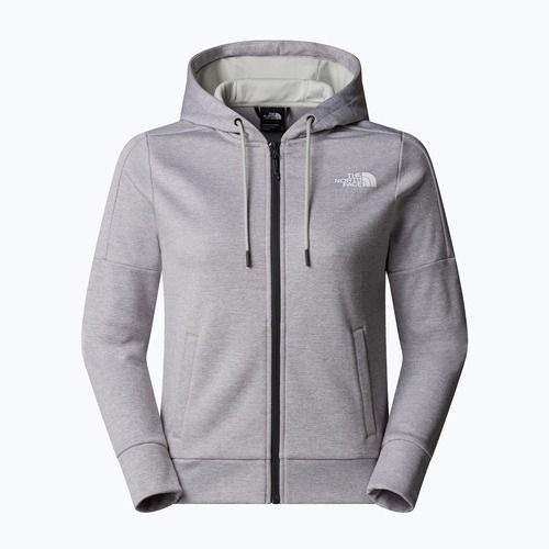 Bluza damska The North Face Reaxion Fleece Full Zip Hoodie tnf light grey heather