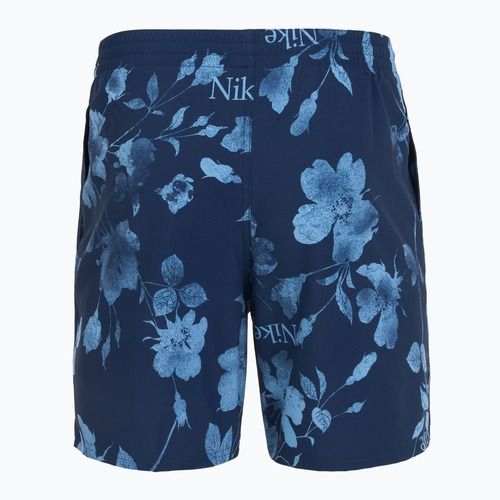 Szorty kąpielowe męskie Nike Fine Floral 7" Volley midnight navy