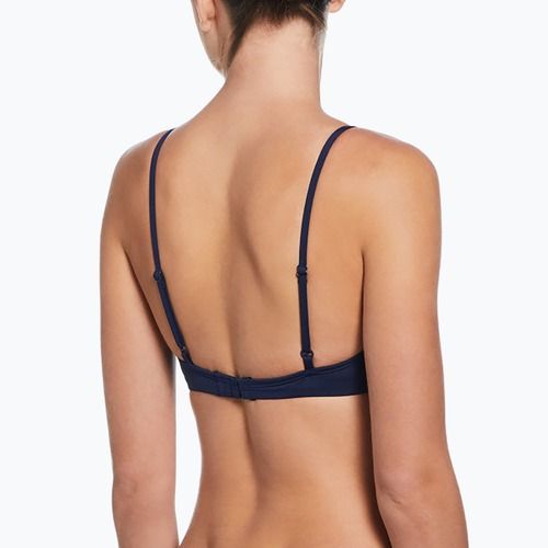 Strój pływacki dwuczęściowy damski Nike Essential Bralette Bikini midnight navy