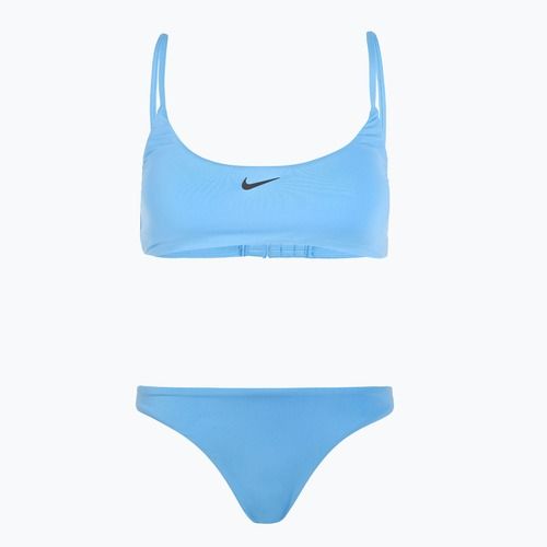 Strój pływacki dwuczęściowy damski Nike Essential Bralette Bikini university blue