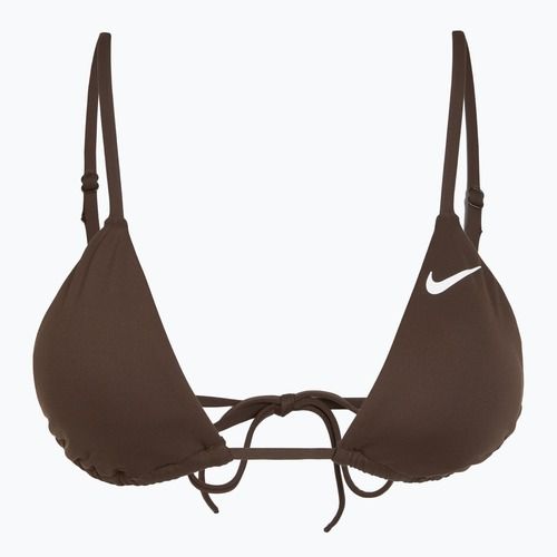 Góra od stroju pływackiego Nike Essential Triangle Bikini baroque brown