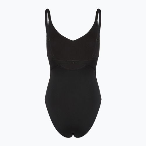 Strój pływacki jednoczęściowy damski Nike Essential V-Neck black