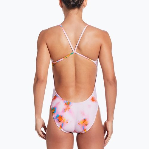 Strój pływacki jednoczęściowy damski Nike Hydrastrong Cutout pink foam