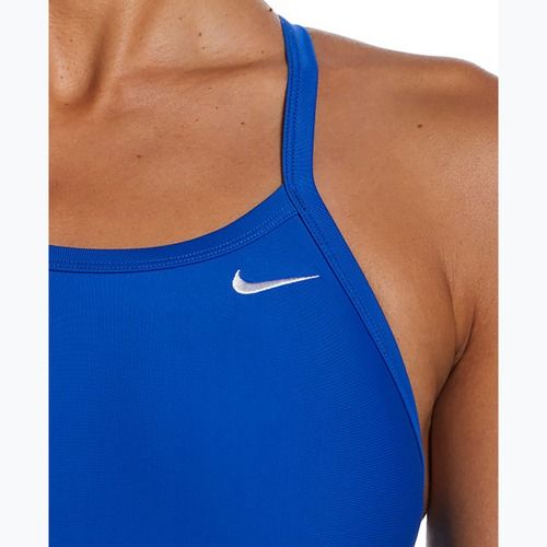 Strój pływacki jednoczęściowy damski Nike Solid Racerback game royal