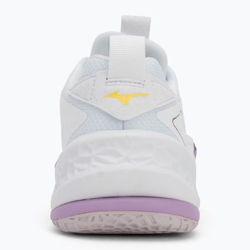 Buty do piłki ręcznej Mizuno Wav Stealth Neo 2 white/navy peony/peach parfait