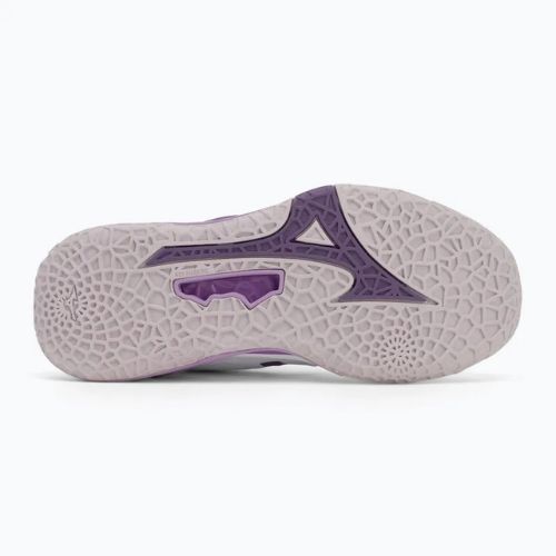 Buty do piłki ręcznej Mizuno Wav Stealth Neo 2 white/navy peony/peach parfait