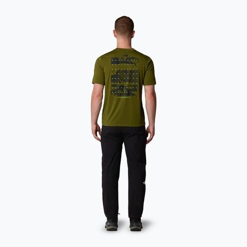 Koszulka męska The North Face Foundation Mountains Faces Tee forest olive