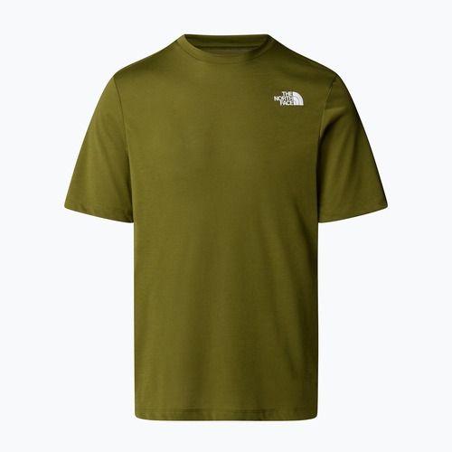Koszulka męska The North Face Foundation Mountains Faces Tee forest olive