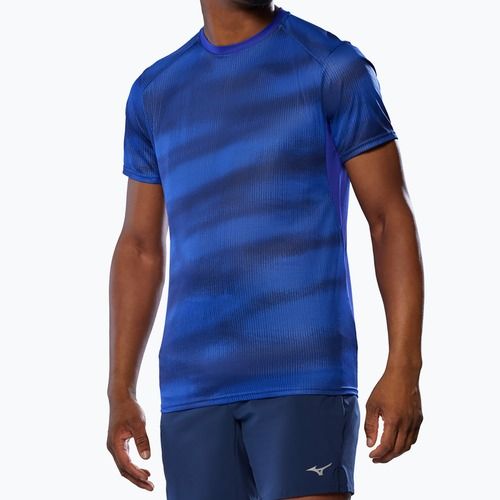 Koszulka do biegania męska Mizuno DryAeroFlow Graphic Tee reflex blue