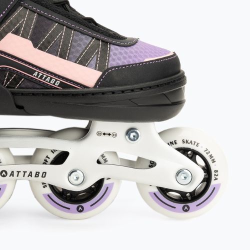 Łyżworolki dziecięce ATTABO Bladeroll 2 w 1 regulowane różowy