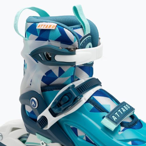 Łyżworolki dziecięce ATTABO 2 w 1  Flashled regulowane niebieski