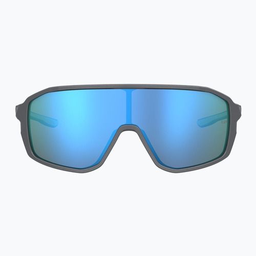 Okulary przeciwsłoneczne dziecięce Under Armour Gameday Jr S3 metalized grey/blue multilayer