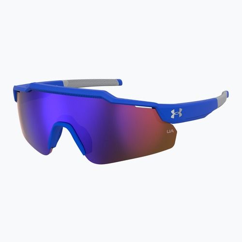Okulary przeciwsłoneczne dziecięce Under Armour Levelup Jr S3 matte blue grey/infrared