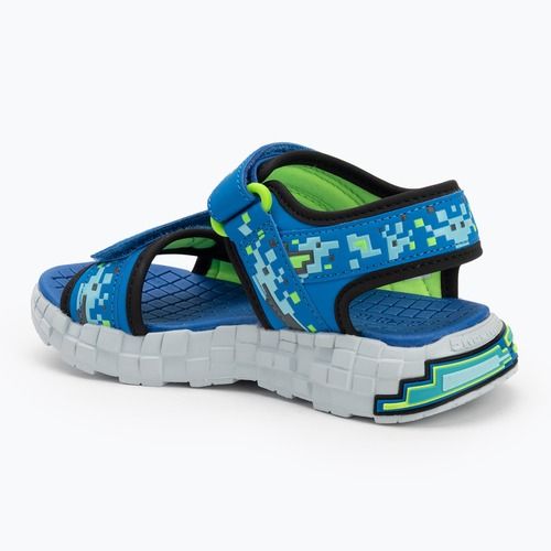 Sandały dziecięce SKECHERS Mega Splash black/blue/lime