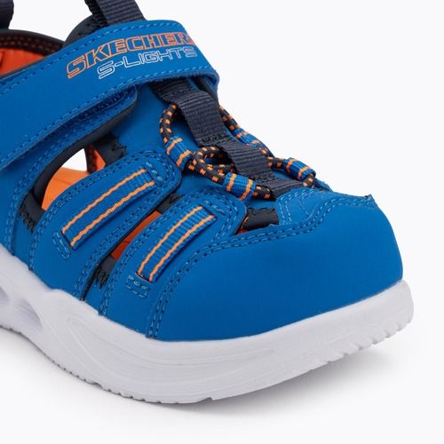 Sandały dziecięce SKECHERS S-Lights Sola Glow blue/lime