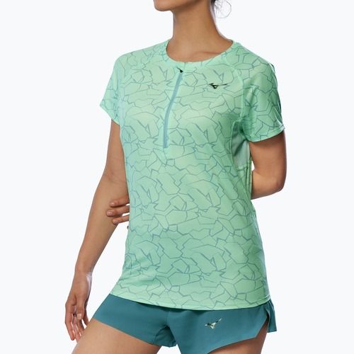 Koszulka do biegania damska Mizuno Graphic Trail Tee neo mint