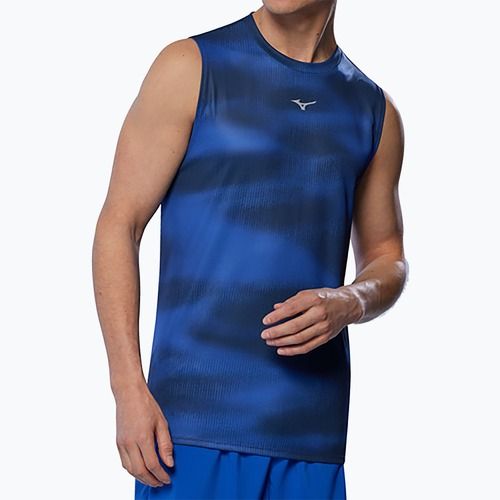 Koszulka do biegania męska Mizuno Core Graphic Sleeveless reflex blue