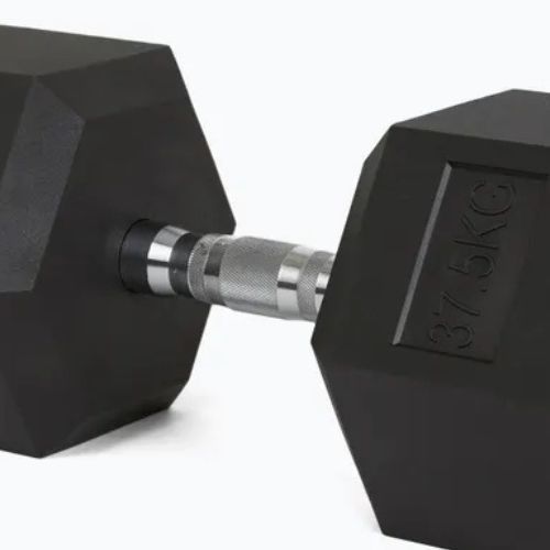 Hantel ogumowany TREXO Hex 37,5 kg