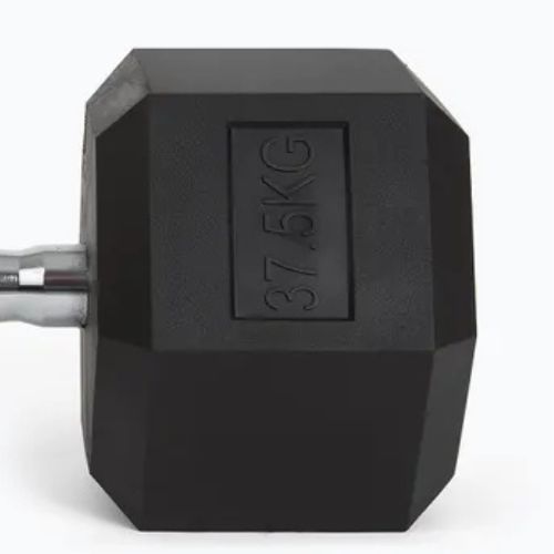 Hantel ogumowany TREXO Hex 37,5 kg
