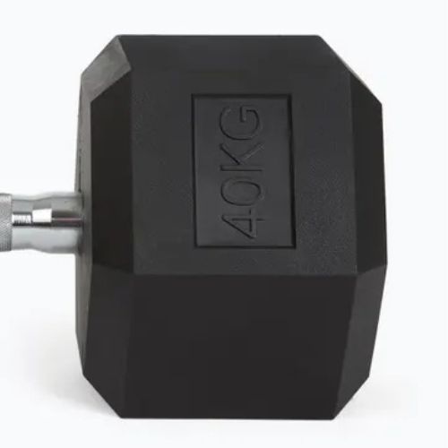 Hantel ogumowany TREXO Hex 40 kg