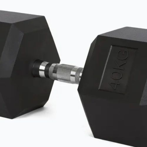 Hantel ogumowany TREXO Hex 40 kg