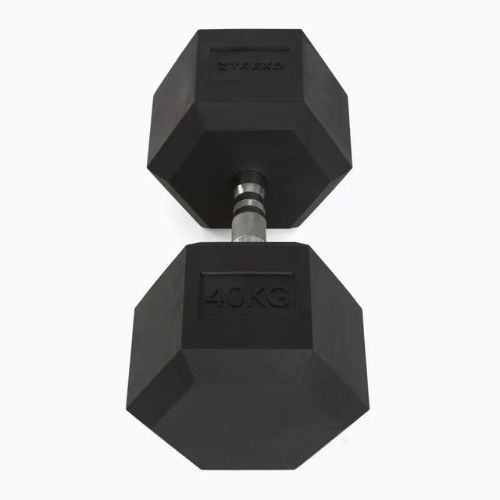 Hantel ogumowany TREXO Hex 40 kg