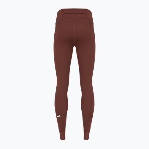 Legginsy do biegania damskie Brooks Momentum Thermal Tight run raisin