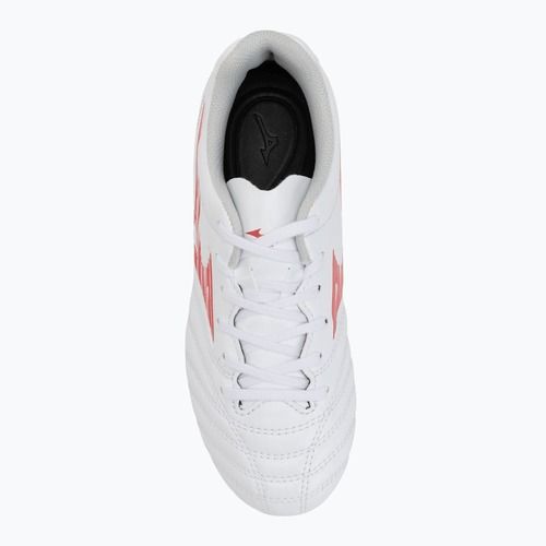 Buty piłkarskie dziecięce Mizuno Monarcida Neo III Select Jr MD white/radiant red