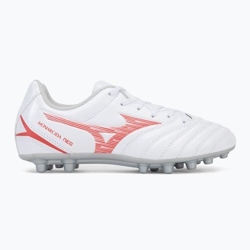 Buty piłkarskie dziecięce Mizuno Monarcida Neo III Select AG white/radiant red