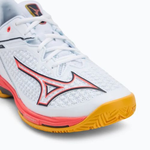 Buty do tenisa Mizuno Wave Exceed Tour 6 CC white/baritone blue/fiery coral 2