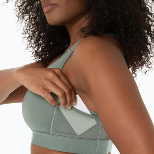 Biustonosz treningowy ASICS Road Compression ink teal/golden yellow