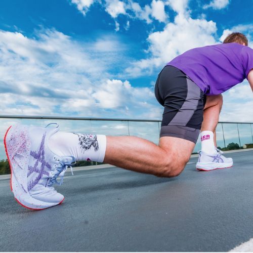 Buty do biegania męskie ASICS Novablast 5 Tokyo blue fade/edo purple