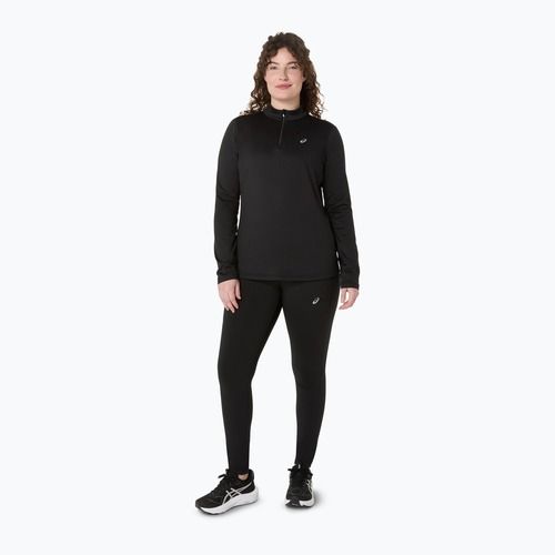 Longsleeve do biegania damski ASICS Core LS Half Zip Winter performance black