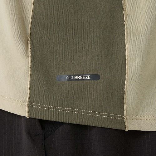 Koszulka do biegania męska ASICS Fujitrail Elite Top khaki/mantle green