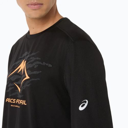 Longsleeve do biegania męski ASICS Fujitrail Logo LS performance black