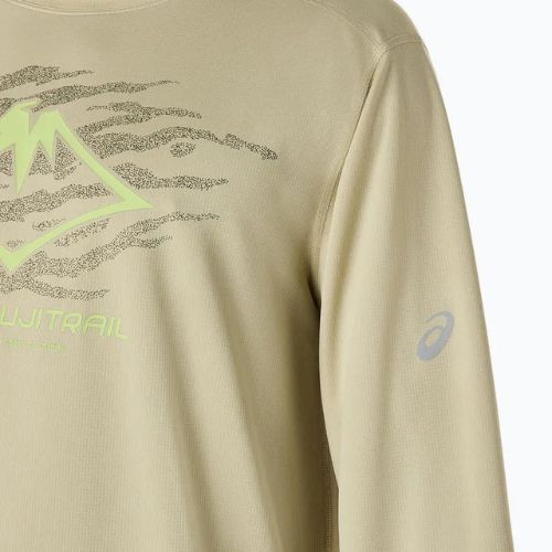 Longsleeve do biegania męski ASICS Fujitrail Logo LS khaki