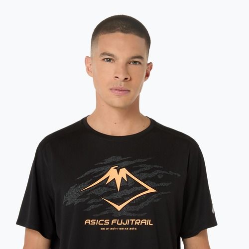 Koszulka do biegania męska ASICS Fujitrail Logo SS performance black