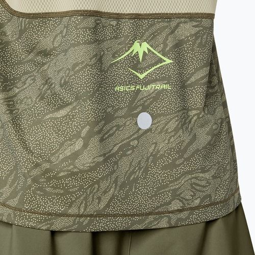Koszulka do biegania męska ASICS Fujitrail Singlet mantle green/khaki