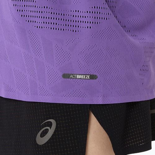 Koszulka do biegania męska ASICS Metarun Singlet edo purple