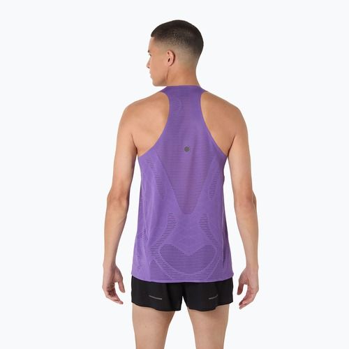 Koszulka do biegania męska ASICS Metarun Singlet edo purple