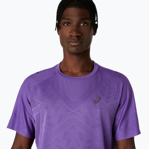 Koszulka do biegania męska ASICS Metarun SS Top edo purple