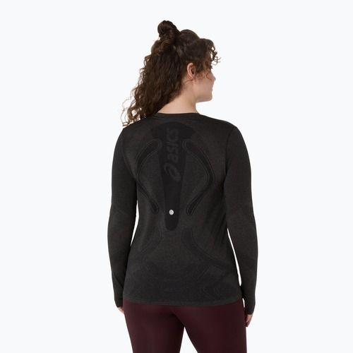 Longsleeve do biegania damski ASICS Road Seamless performance black