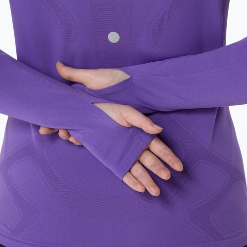 Longsleeve do biegania damski ASICS Road Seamless edo purple