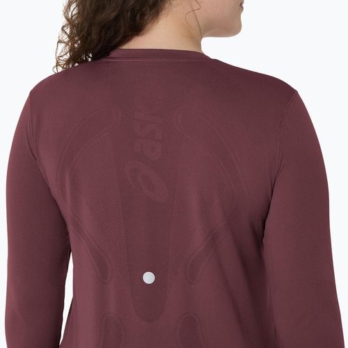 Longsleeve do biegania damski ASICS Road Seamless dark currant/port royal