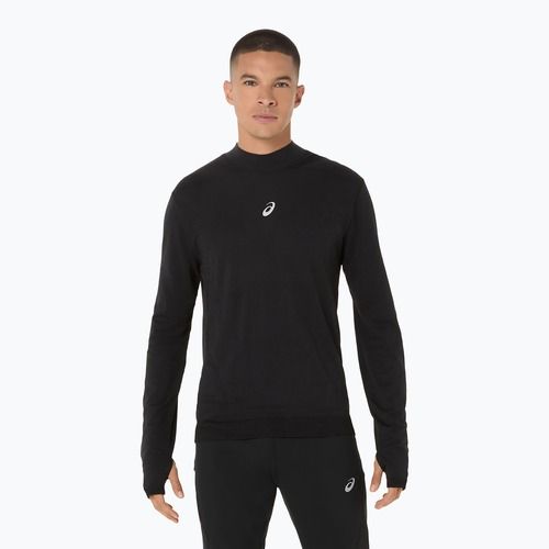 Longsleeve do biegania męski ASICS Road Winter Seamless performance black