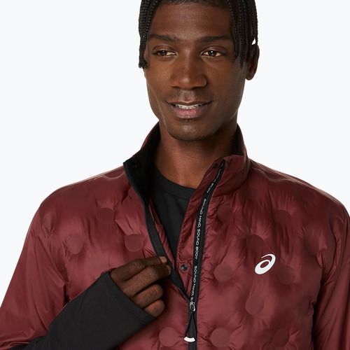 Kurtka do biegania męska ASICS Road Winter dark red planet