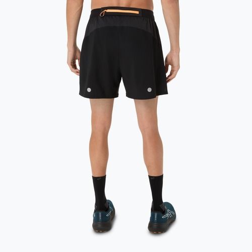 Spodenki do biegania męskie ASICS Fujitrail All Over Print 5IN performance black