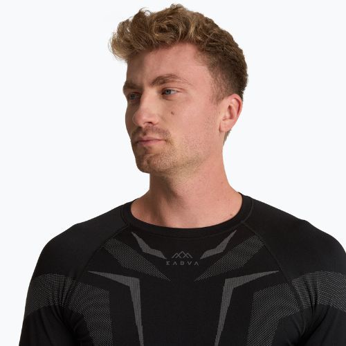 Komplet bielizny termoaktywnej męskiej KADVA ALPINESTEP COOLMAX THERMAL PRO DRY bezszwowy czarna