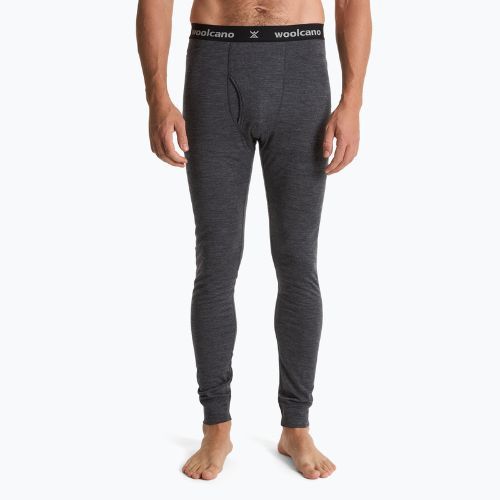 Spodnie termoaktywne męskie WOOLCANO 100% Merion PANT0539 szary
