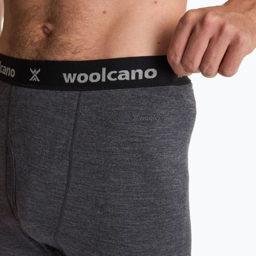 Spodnie termoaktywne męskie WOOLCANO 100% Merion PANT0539 szary